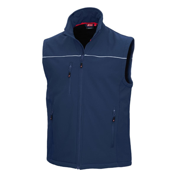NITRAS MOTION TEX LIGHT, Softshellweste, marineblau (Farbcode: 2100), Größe: XS, VE: 10 Stück, 7161-XS