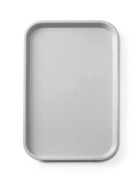 AmerBox Fast-Food-Tablett GN 1/1 Polypropylen, GN 1/1, Hellgrau, 530x325x(H)20mm, 878538