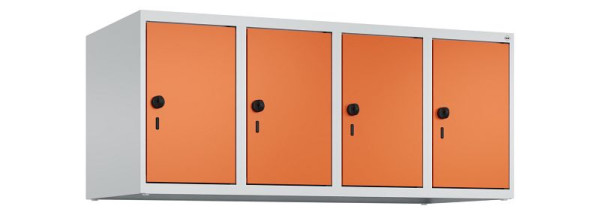 C+P Schrankaufsatz Classic PLUS, Aufsatzschrank, 7035/2004, Drehriegel, 500x1200x500mm, 4 Abteile, 080090-40 S10030