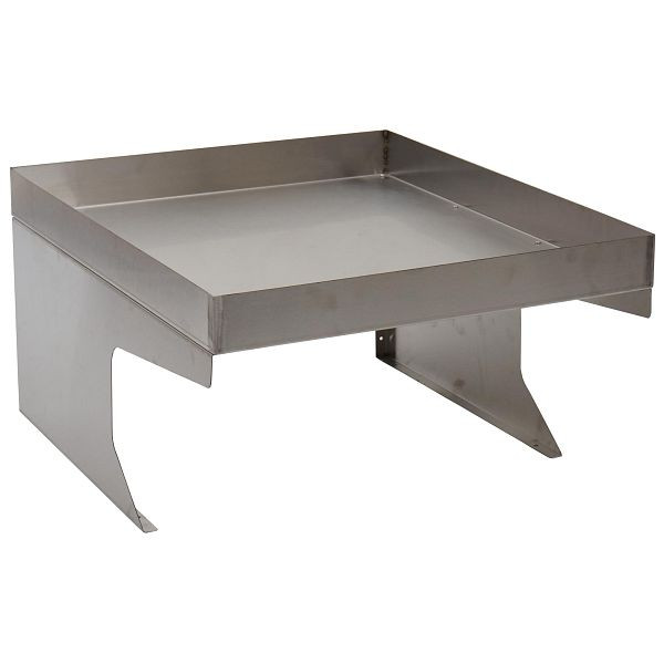 Mendler Mähroboter-Garage mit Pflanzkasten HWC-G60, Dach Unterstand für Rasenmäher, Metall 37x60x70cm, Edelstahl, 92192