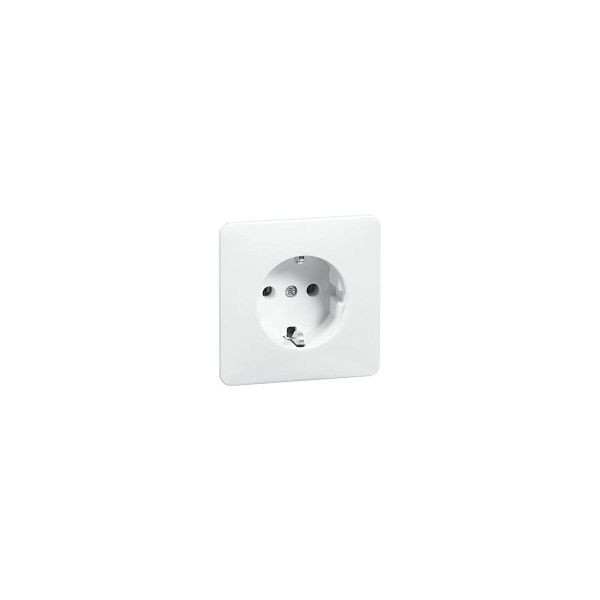 PEHA Steckdose 1f weiß glänzend STAND UP mit BS IP20 ZP mit Berührungsschutz horizontal/vertikal D80.6511SIW, 120260