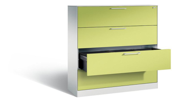 C+P Hängeregistraturschrank Asisto, H1310xB1200xT435mm, Farbe: Anthrazitgrau, Bügelgriff, 146021-413 S10141