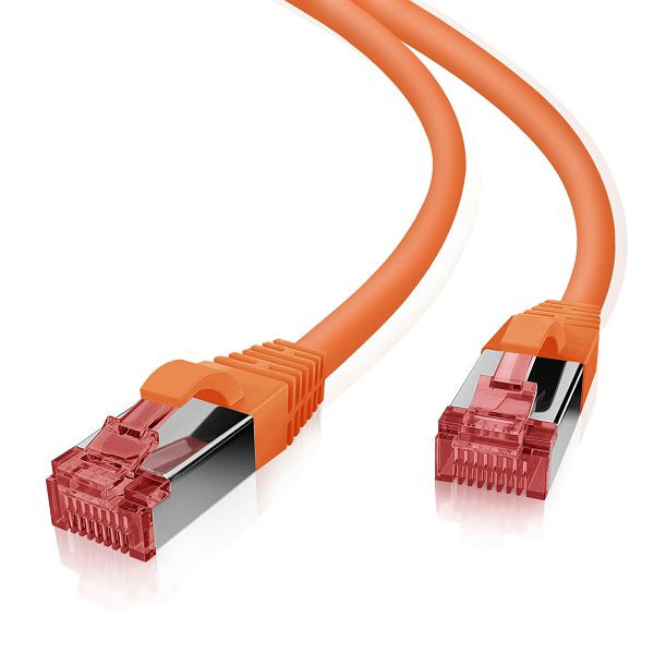 Helos Patchkabel S/FTP Cat 6 orange 30,0m, 118183