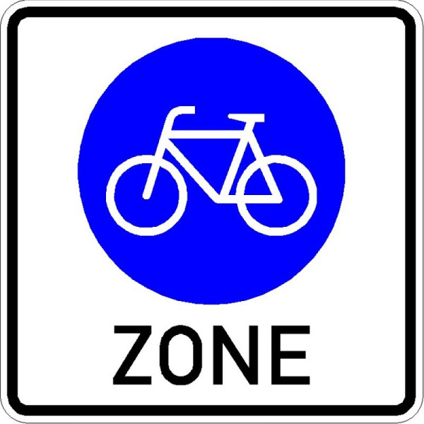 Stein HGS Beginn einer Fahrradzone Nr. 244.3, 840 x 840 mm / RA1 / Flachform 2 mm, 244.3-311