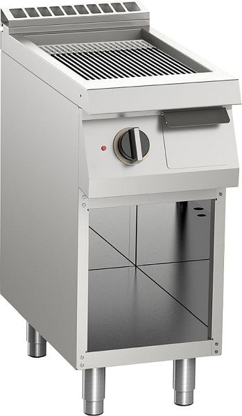 KBS Elektro-Grillplatte gerillt verchromt 5,4kW 1 Heizzone offener Unterbau, 10412413