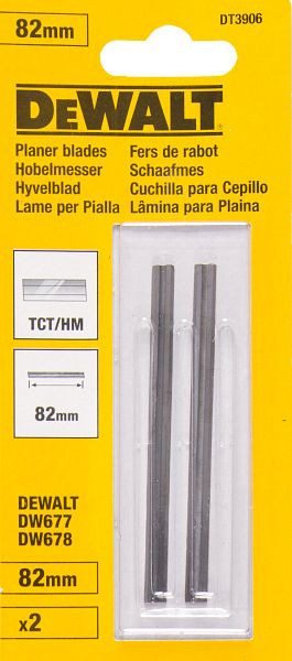 DeWalt Hobelwendemesser HM 82 mm, VE: 1 Paar, DT3906-QZ