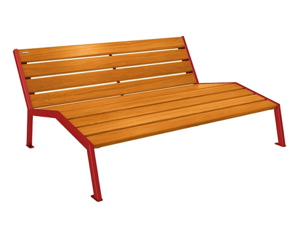 Procity Liegestuhl Silaos 1800 mm, Ohne Armlehne, Holz & Stahl, helle Eiche/RAL 3004, 209660.3004.CHEC