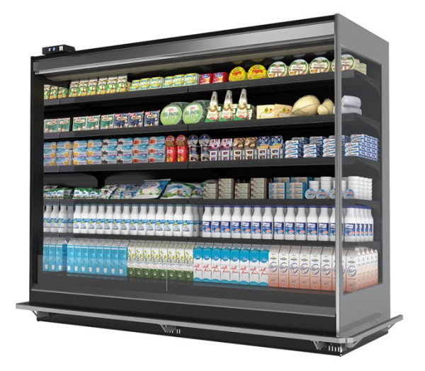 NordCap Wandkühlregal ANGEL 950-206 M2 1250, zentralgekühlt, Umluftkühlung, 45495020610