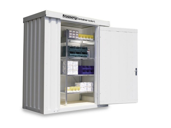 FLADAFI Materialcontainer IC 1100, isoliert, mit Holzfußboden, 2.100 x 1.140 x 2.470 mm, F2221100101