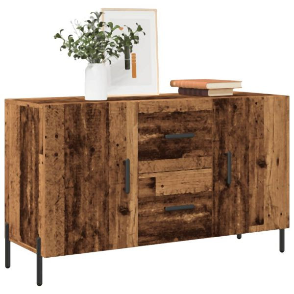 vidaXL Sideboard Altholz-Optik 100x36x60 cm Holzwerkstoff, 857320