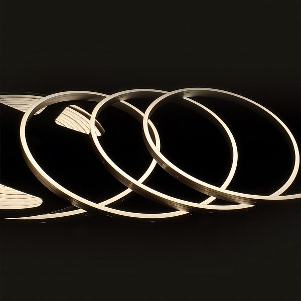 ISOLED LED NeonPRO930 Custom Flexband B04H08, 24V DC, 10W, IP67, 3000K, 5m Rolle, 140 LED/m, mit Clips, 116298