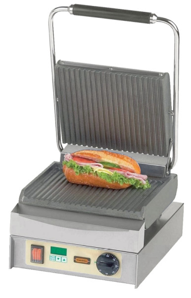 Neumärker Panini Master, oben + unten geriffelt, mit Digitaltimer, 11-80412DT