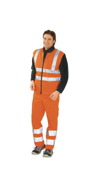 Planam Warnschutz Winterweste, uni orange, Größe XXXL, 2071064