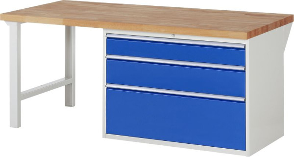 RAU Werkbank Serie 7000 - Modell 7708, B2000 x T900 x H890 mm, Systemunterbau B2000 x T850 x H850 mm, 03-7708A1-209B4M.11
