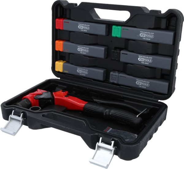 KS Tools 3 in 1 Handnietzangen-Satz, drehbar, 12-teilig, 150.9820