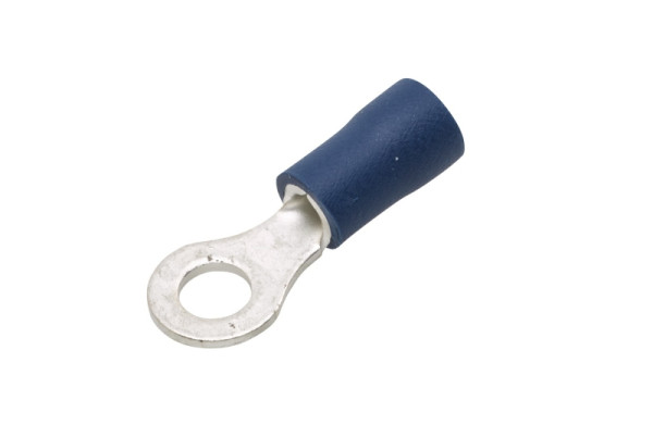 HELLA Leitungsverbinder, blau, von: 1.5mm², bis: 2.5mm², Ringform, Bohrung-Ø: 4.3mm, Set, 8KW 044 028-812