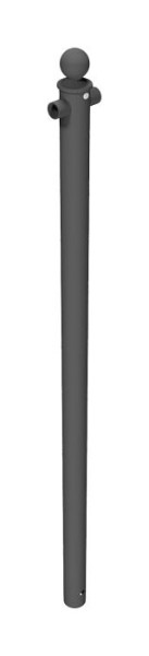 Schake Schutzgeländer / Rabattengeländer, Standpfosten für Oberholm zum Einbetonieren, Mittelpfosten für Oberholm, 467_02B