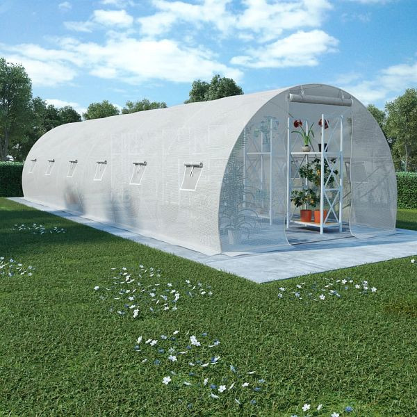 vidaXL Gewächshaus 27m² 900x300x200 cm, 45752