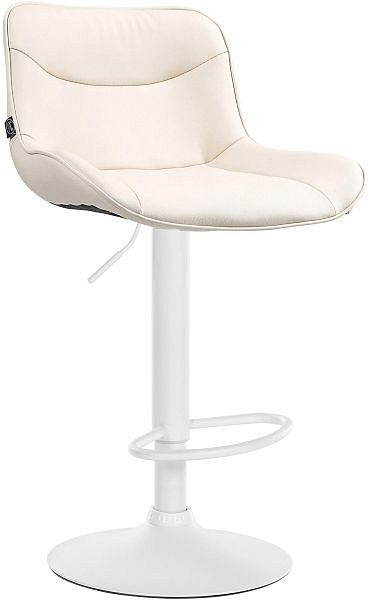 CLP Barhocker Vonore Kunstleder weiß, creme, 323580