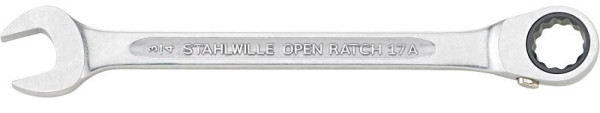 STAHLWILLE Ratschenringmaulschlüssel OPEN RATCH SW 1/4", Länge 134mm, 41471616
