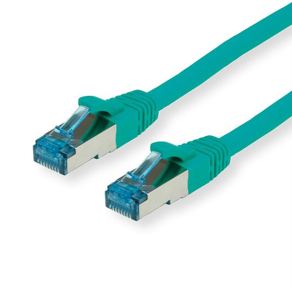 VALUE Patchkabel Kategorie 6A (Class EA) S/FTP (PiMF), LSOH, grün, 0,5 m, 21.99.1940