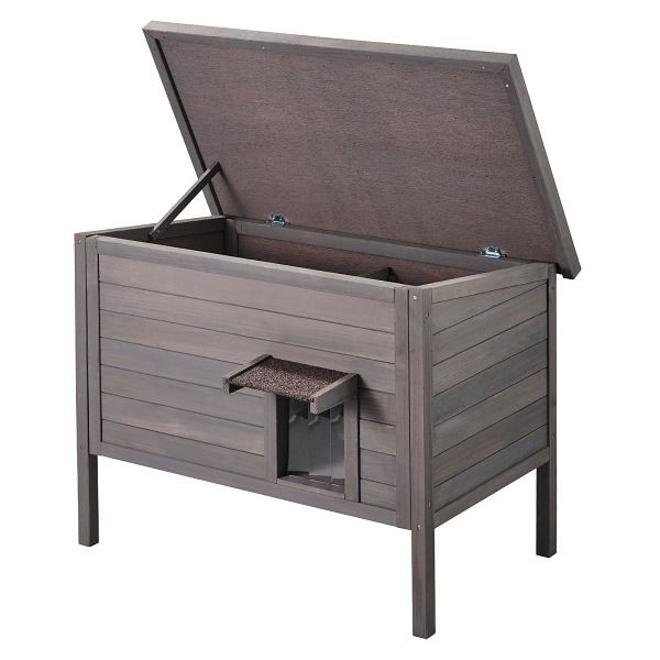 VEVOR Katzenhaus Katzenhöhle Katzen Hütte Holz Outdoor winterfest 870x535x690mm, XJSMZMBHSDCS0RYZXV0