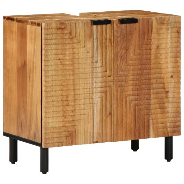 vidaXL Waschbeckenunterschrank 62x33x58 cm Massivholz Akazie, 4017775