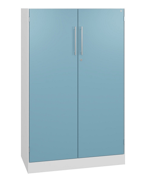 C+P Flügeltürenschrank Asisto, H1310xB800xT435mm, 9016/0010, 141033-000 S10213