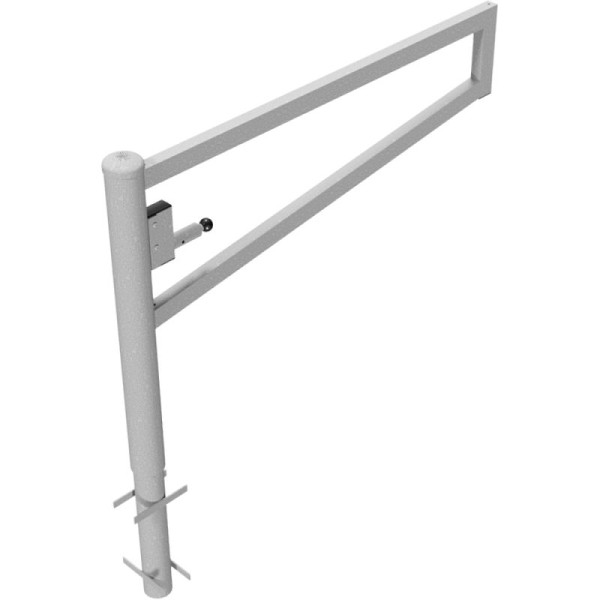 Stein HGS Wegesperre 360° drehbar, 1500 mm / ohne Farbe, Dreikantschloss nach DIN 3223, inkl. Dreikantschlüssel, zum Einbetonieren, 4013.15f