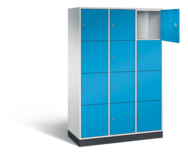 C+P XL-Schließfachschrank Intro, H1950xB1220xT490mm, Farbe: Lichtgrau / Lichtblau, 8470-302 S10041