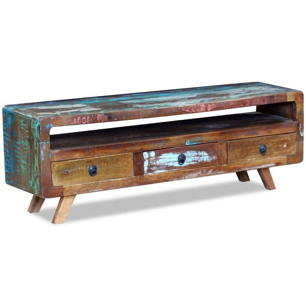 vidaXL TV-Schrank mit 3 Schubladen Altholz, 243294
