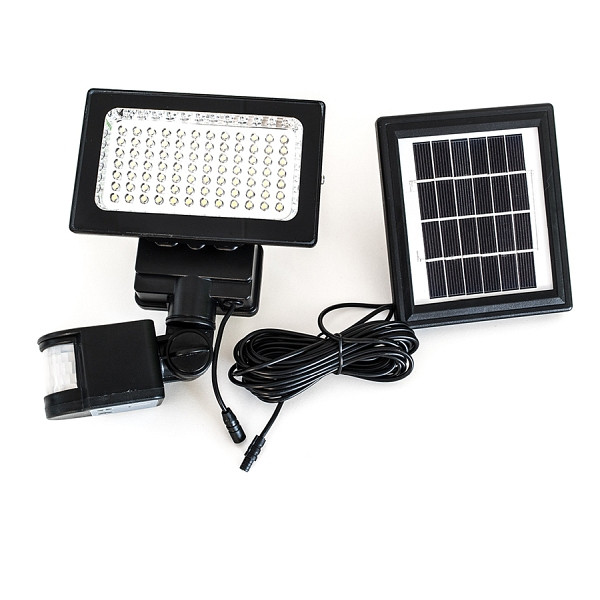 WATTSTUNDE Solar LED 84 Flutlicht mit Bewegungsmelder, 700-1001