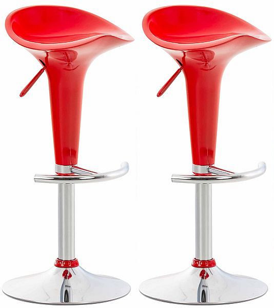 CLP Barhocker Saddle, rot, VE: 2 Stück, 311282, 4251563490685