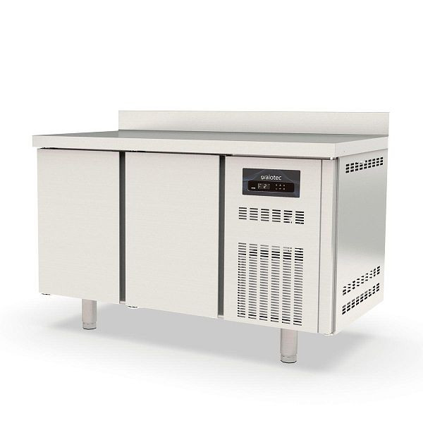 Vaiotec TOPLINE Kühltisch 700 / 2-fach GN1/1 mit 2 Türen und Aufkantung, 10289