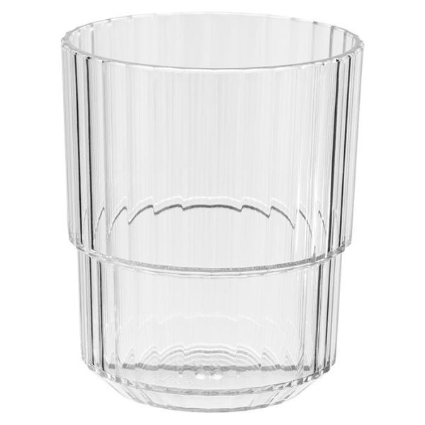 APS Trinkbecher -LINEA-, Ø 8,5 cm, Höhe: 10 cm, Tritan, 300 ml, Farbe: kristallklar, VE: 48 Stück, 10562