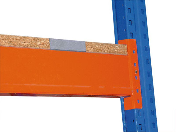Schulte Spanplatten-Ebene für Palettenregal, für Holmtiefe 50 mm, 1100 x 2700 x 38 mm, aufgelegt, inkl. Zentrierblechen, 16195-50