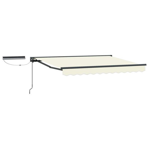 vidaXL Elektrische ausziehbare Markise Creme 3,5 x 2,5 m, 3422017