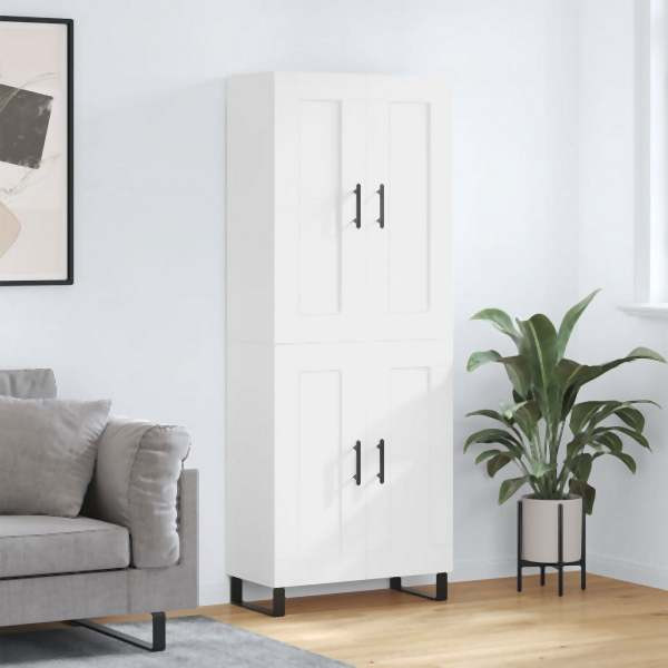 vidaXL Highboard Weiß 69,5x34x180 cm Holzwerkstoff, 3199705