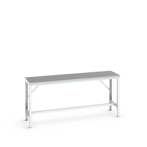 bott verso Werkbank (Linoleum-Platte) mit Querstrebenset, BxTxH: 2000 x 600 x 780 - 930 mm, 16921507.16