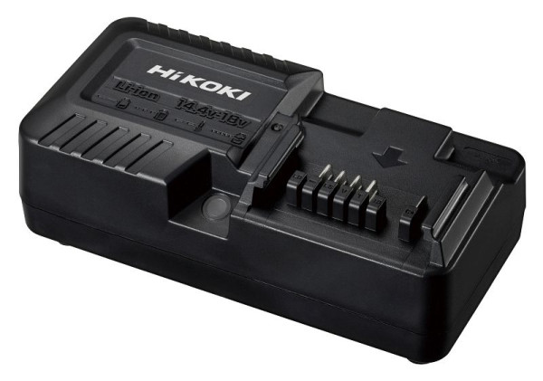 HiKOKI 14,4-18V Akku Ladegerät, 14,4 Volt und 18 Volt Slide Akku, UC18YKSL, UC18YKSLW0Z