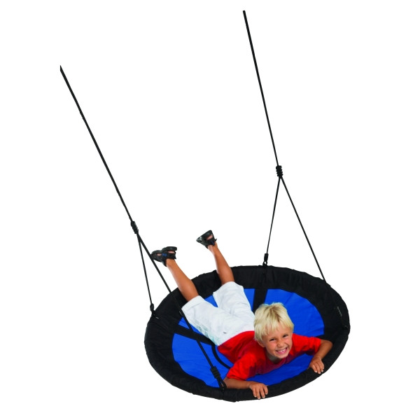 T&J SPATZ Nestschaukel, blau, Ø 98 cm, Seillänge 190 cm, 22250