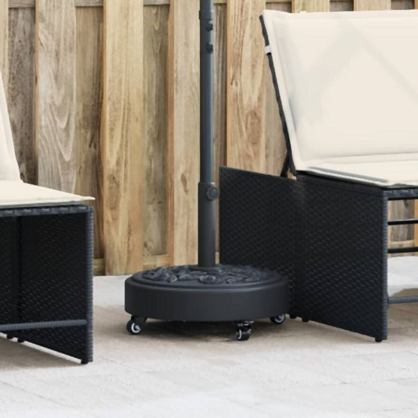 vidaXL Sonnenschirmständer mit Rollen für Ø38/48 mm Mast 27 kg Rund, 4007973