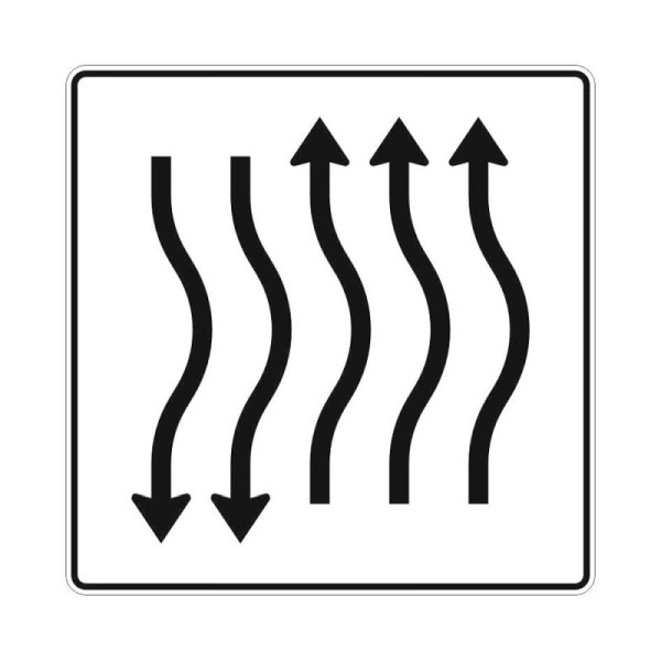 Stein HGS Verschwenkungstafel nach Zeichen 514-25, Flachform 3 mm, RA1, RA1, Flachform 3 mm, 514-25.0001