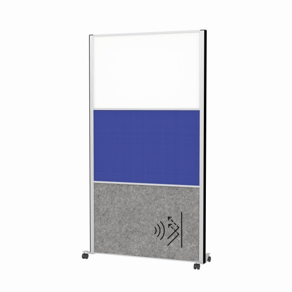 MAUL Stellwandsystem MAULconnecto WB Textil Akustik dunkel, mobile Version, 9651795