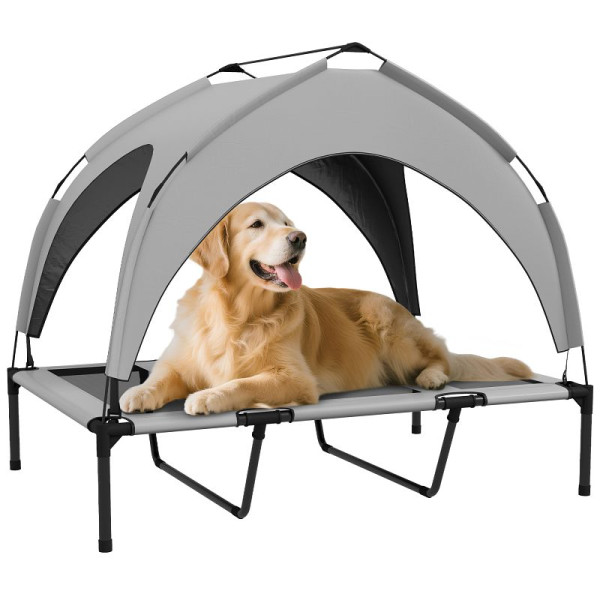 PawHut Hundebett Outdoor-Hundebett, wetterbeständig, erhöhtes Gestell, 106 x 76 x 94 cm, D04-272V03LG