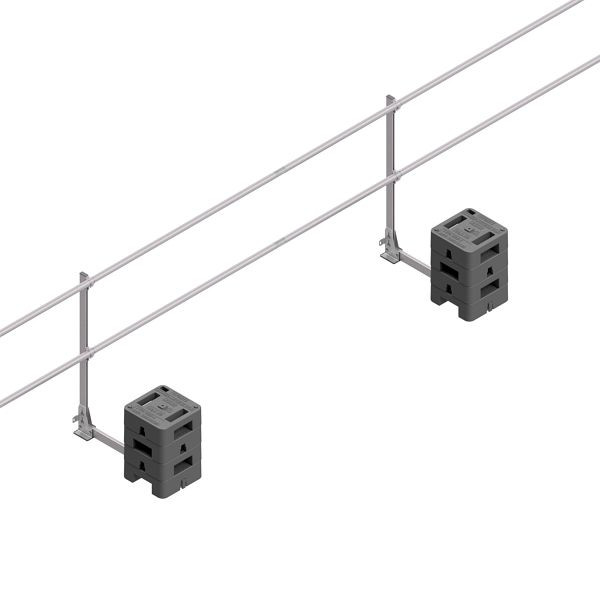 HYMER HYGHTS Geländersystem, Standard, EN 13374 A, mit kurzem Ausleger, 3 Laufmeter, 30511303