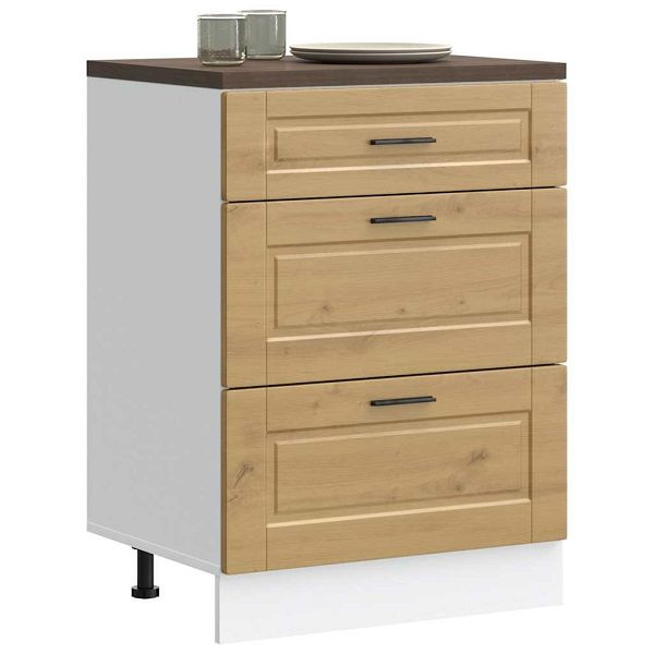 vidaXL Küchenunterschrank Porto Artisan-Eiche Holzwerkstoff, 854268