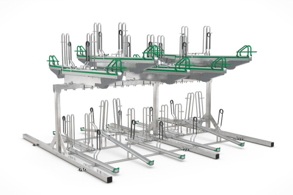 WSM Doppelstockparker BikeHub Premium 2/20 mit 20 Einstellplätzen zweiseitig, 105600061