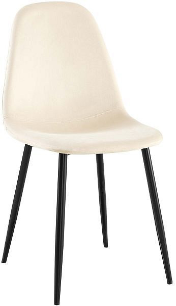 CLP Esszimmerstuhl Napier Samt, creme, 321348, 4251756482848