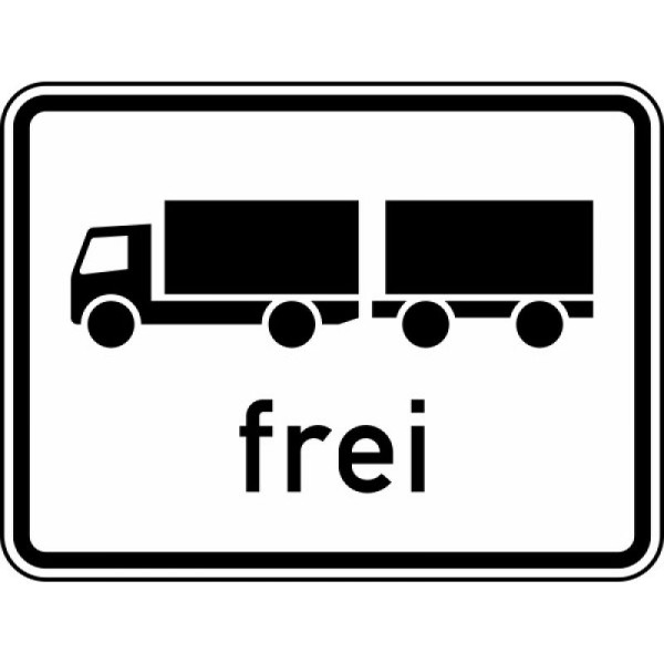 Stein HGS Lastkraftwagen mit Anhänger frei Nr. 1024-13, 420 x 315 mm, Flachform 2 mm, RA1, 1024-13-111
